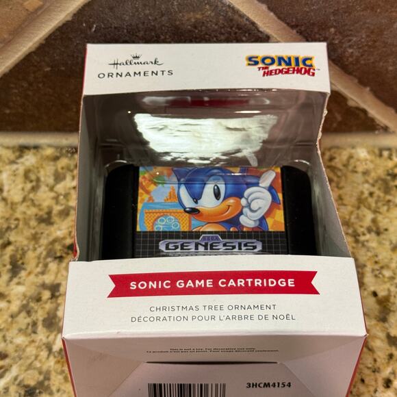 New Hallmark Sega Sonic The Hedgehog Game Cartridge Christmas Tree Ornament - Picture 8 of 8